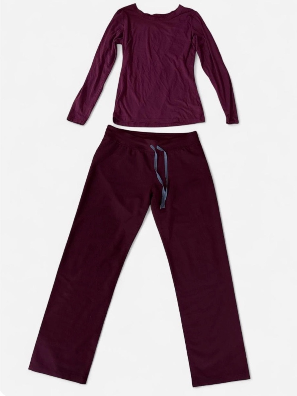 Women Burgundy Color Scrub Figs Pans And natural Uniforms Top